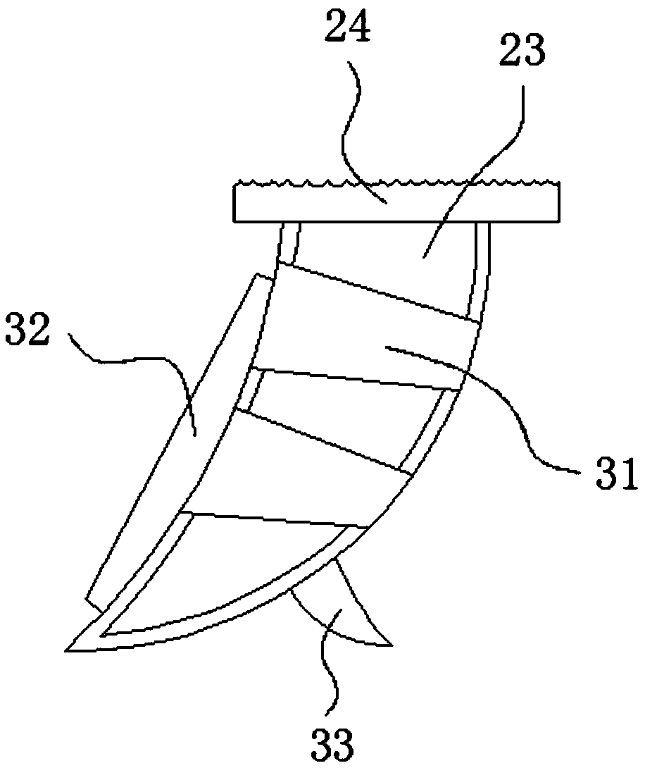 High-slope soil turning device with high stability for tea planting