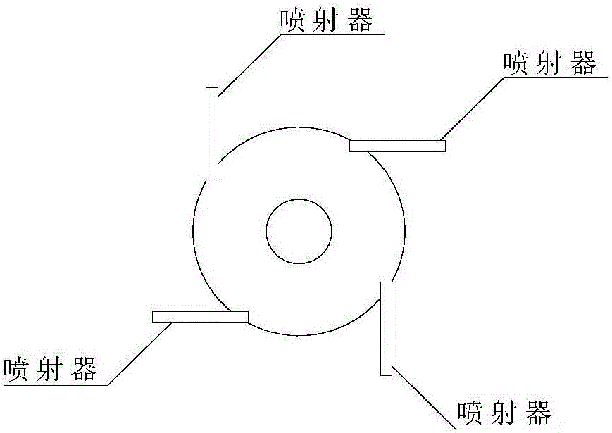 Centrifugal inner swirl type multiphase jetting reactor and method for preparing tert-carbonic acid with centrifugal inner swirl type multiphase jetting reactor