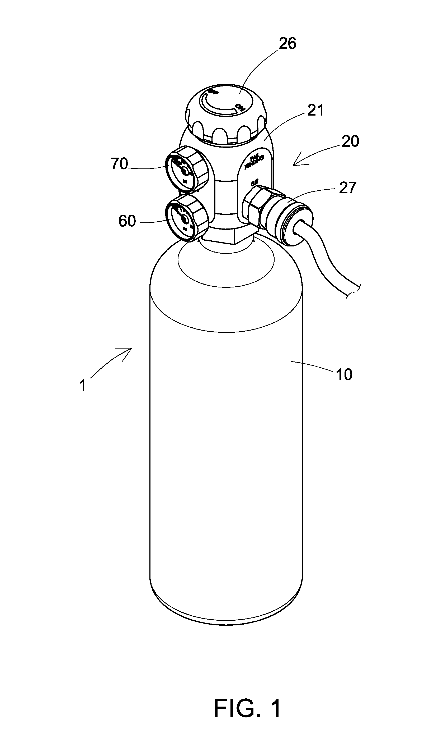 Pressure regulator of gas cylinder