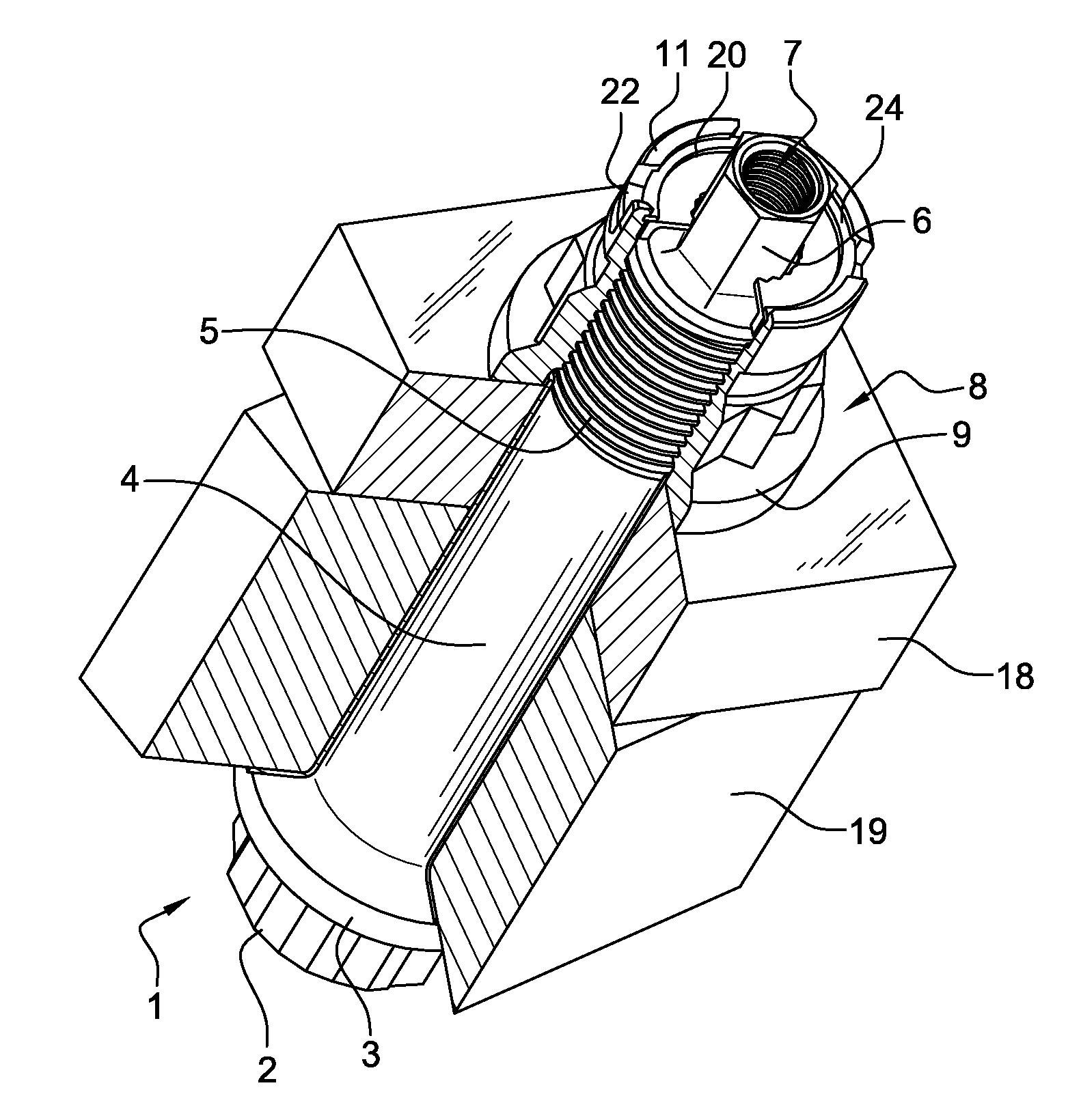 Device for fastening