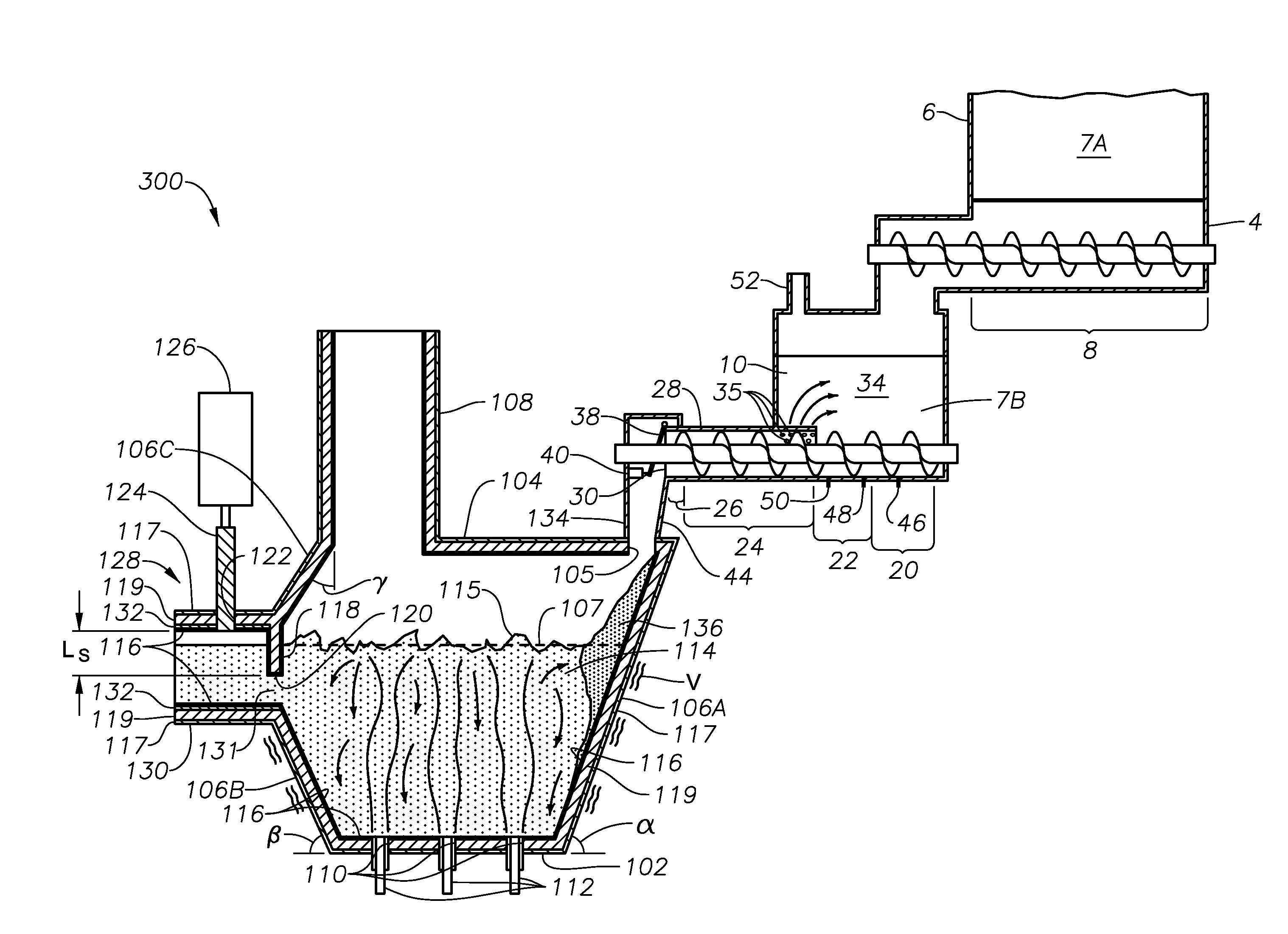 Processes for producing molten glasses from glass batches using turbulent submerged combustion melting, and systems for carrying out such processes