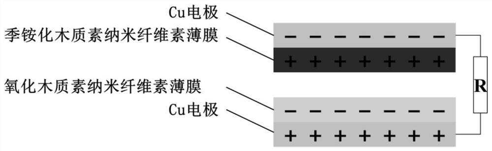 Application of a modified lignin nanocellulose film in triboelectric nanogenerators