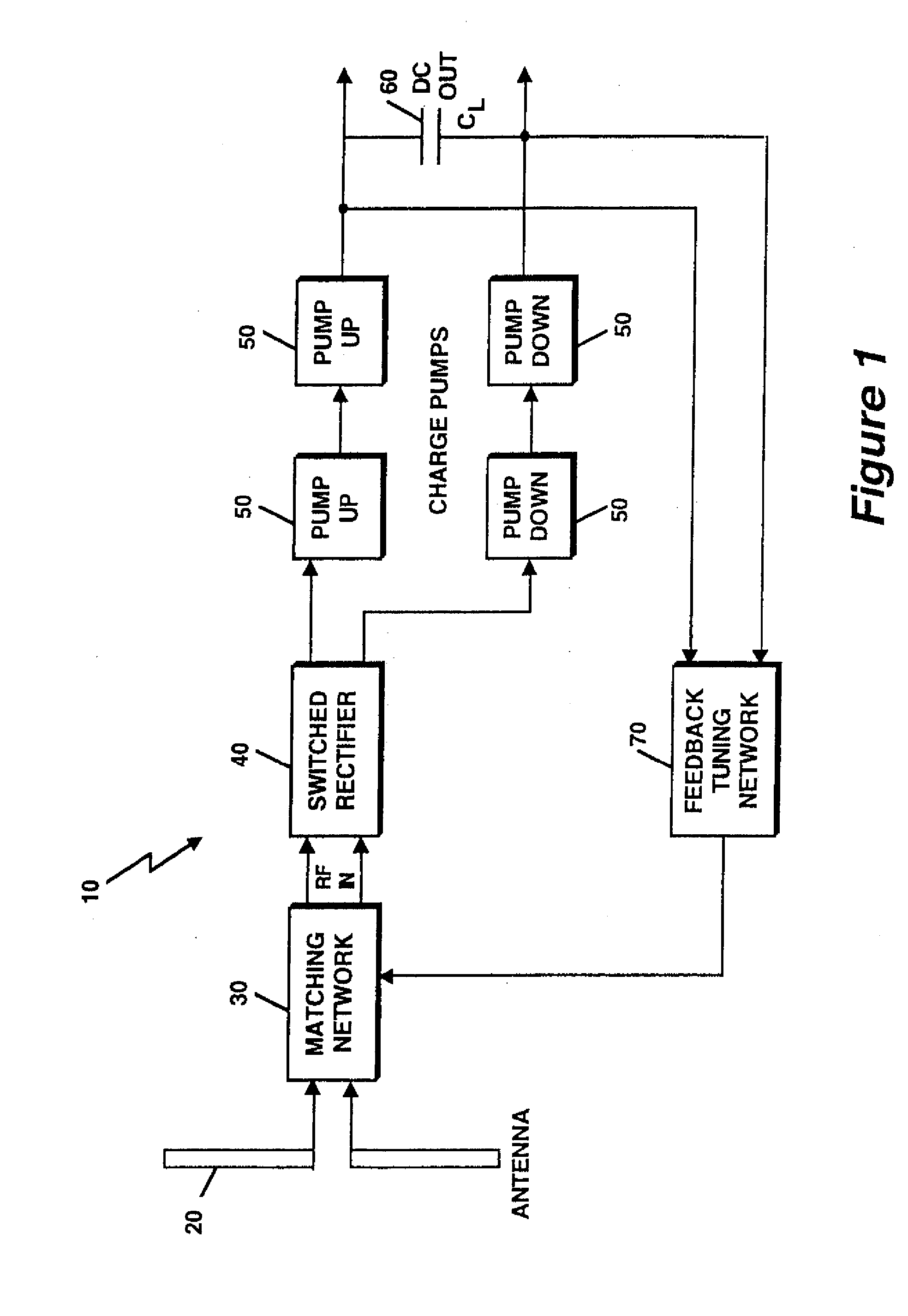 RF power extracting circuit and related techniques