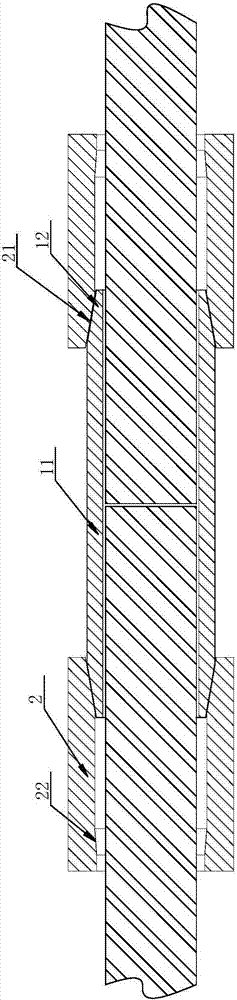 Composite type axial cold extruding steel bar connecting sleeve and mounting tool