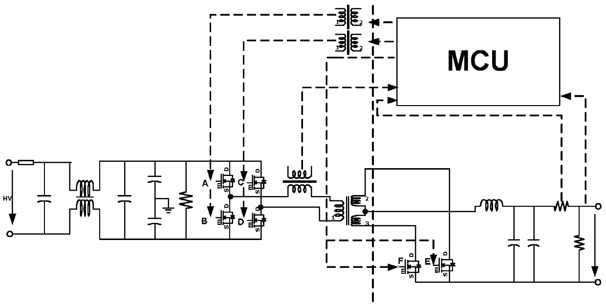 Control circuit of phase-shifted full-bridge DC/DC converter