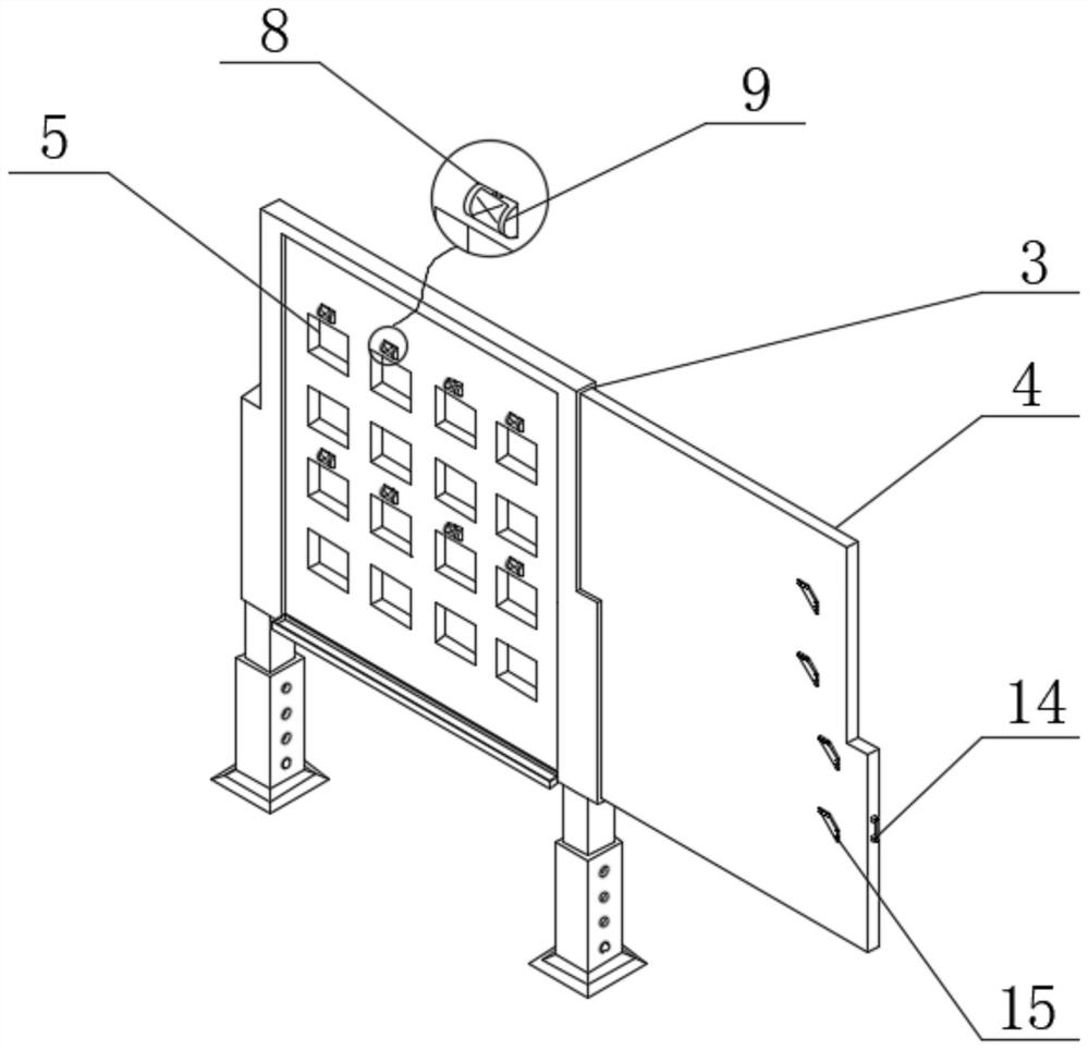 Novel insertion block type kana practice board for Japanese teaching