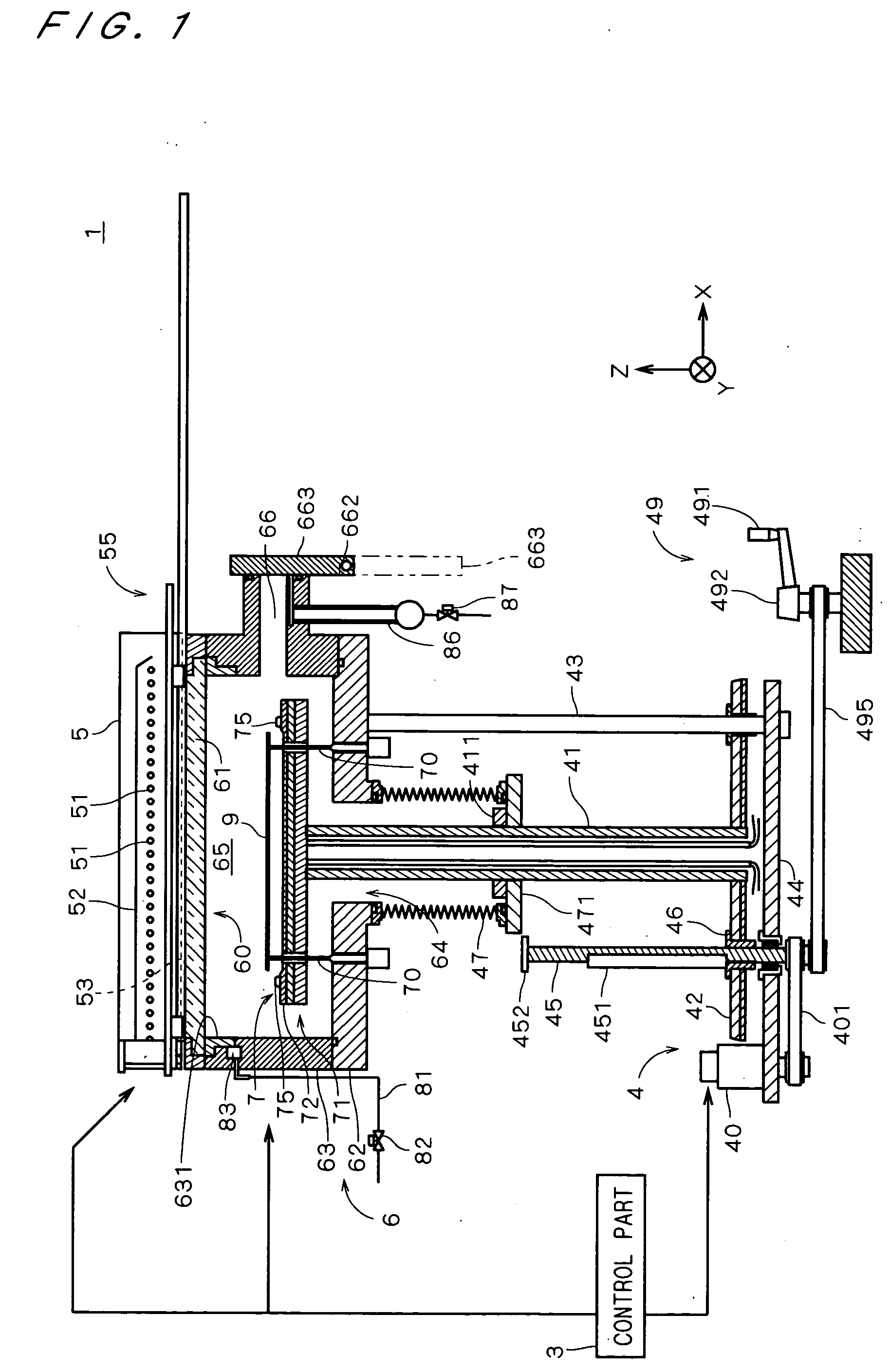 Apparatus for processing substrate in chamber and maintenance method therefor