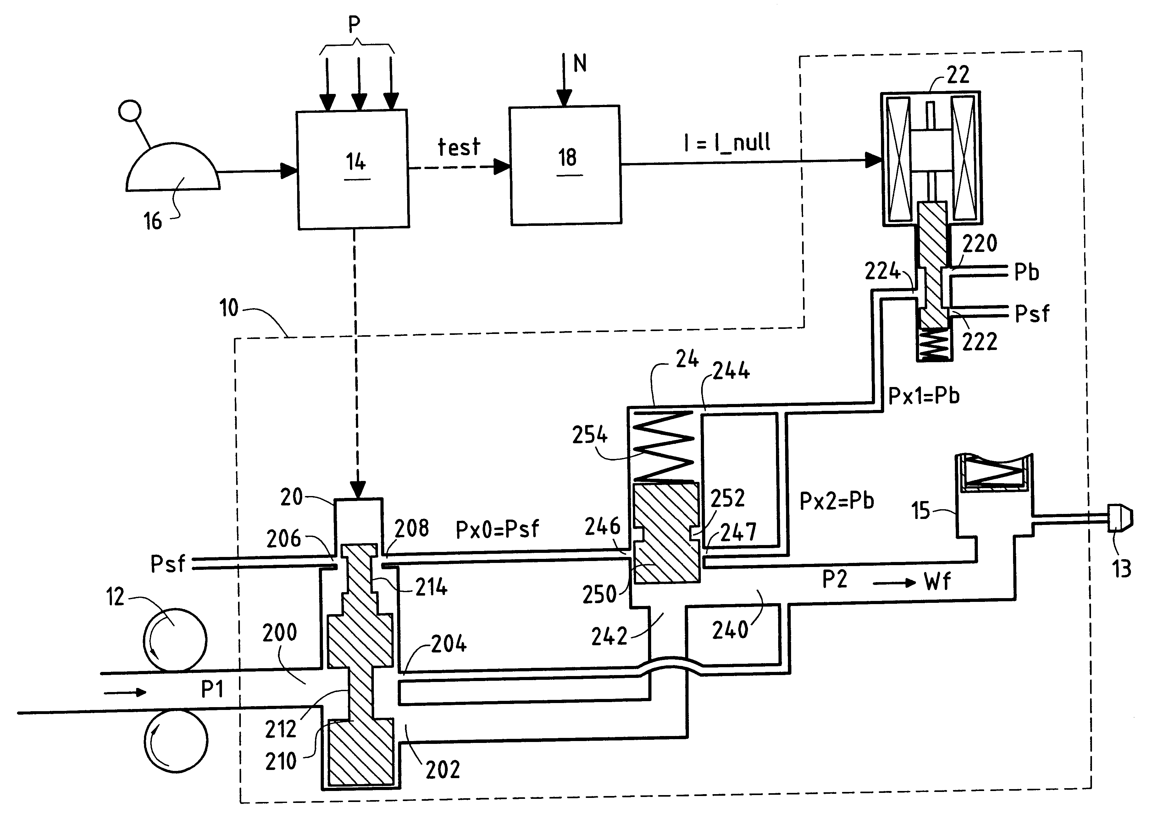 Hydromechanical system for limiting excess engine speed