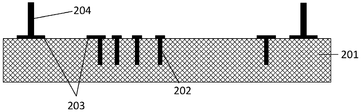 2.5D multi-chip packaging structure of integrated antenna structure and manufacturing method thereof
