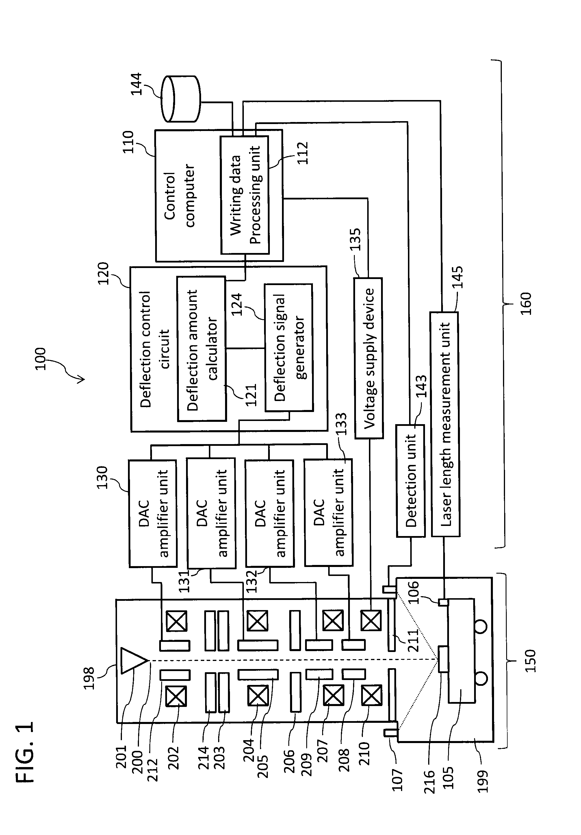 Electron beam writing apparatus and electron beam writing method