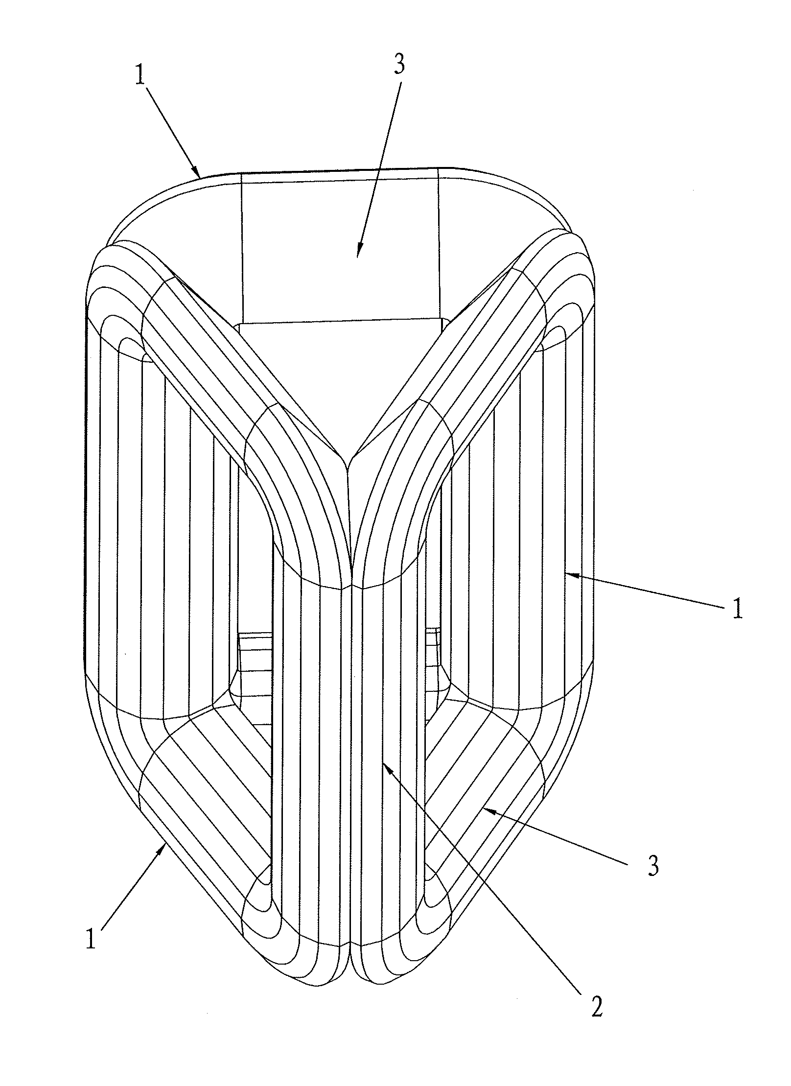 Amorphous alloy stereo wound-core