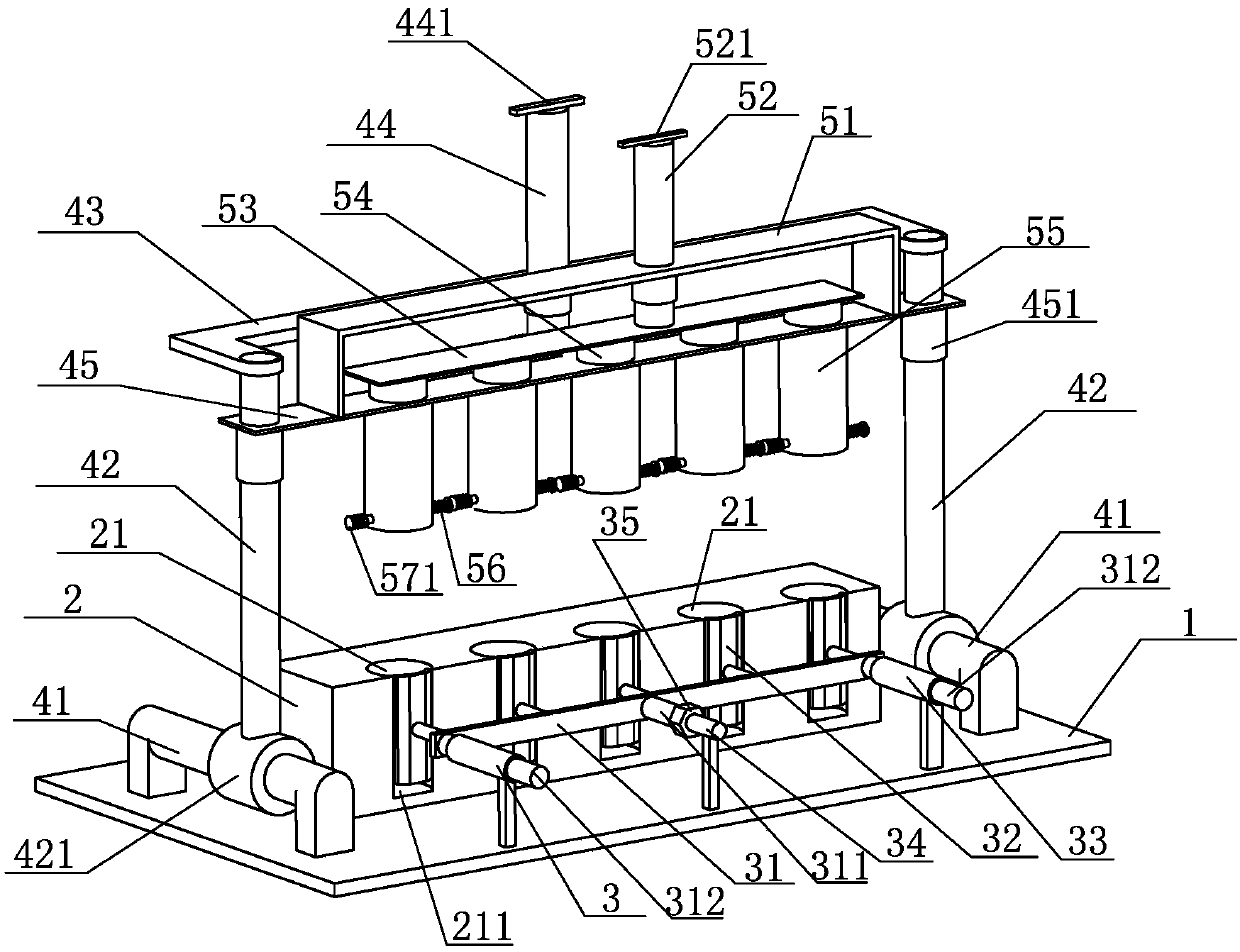 Uncapping device for sample test tubes used for AIDS detection