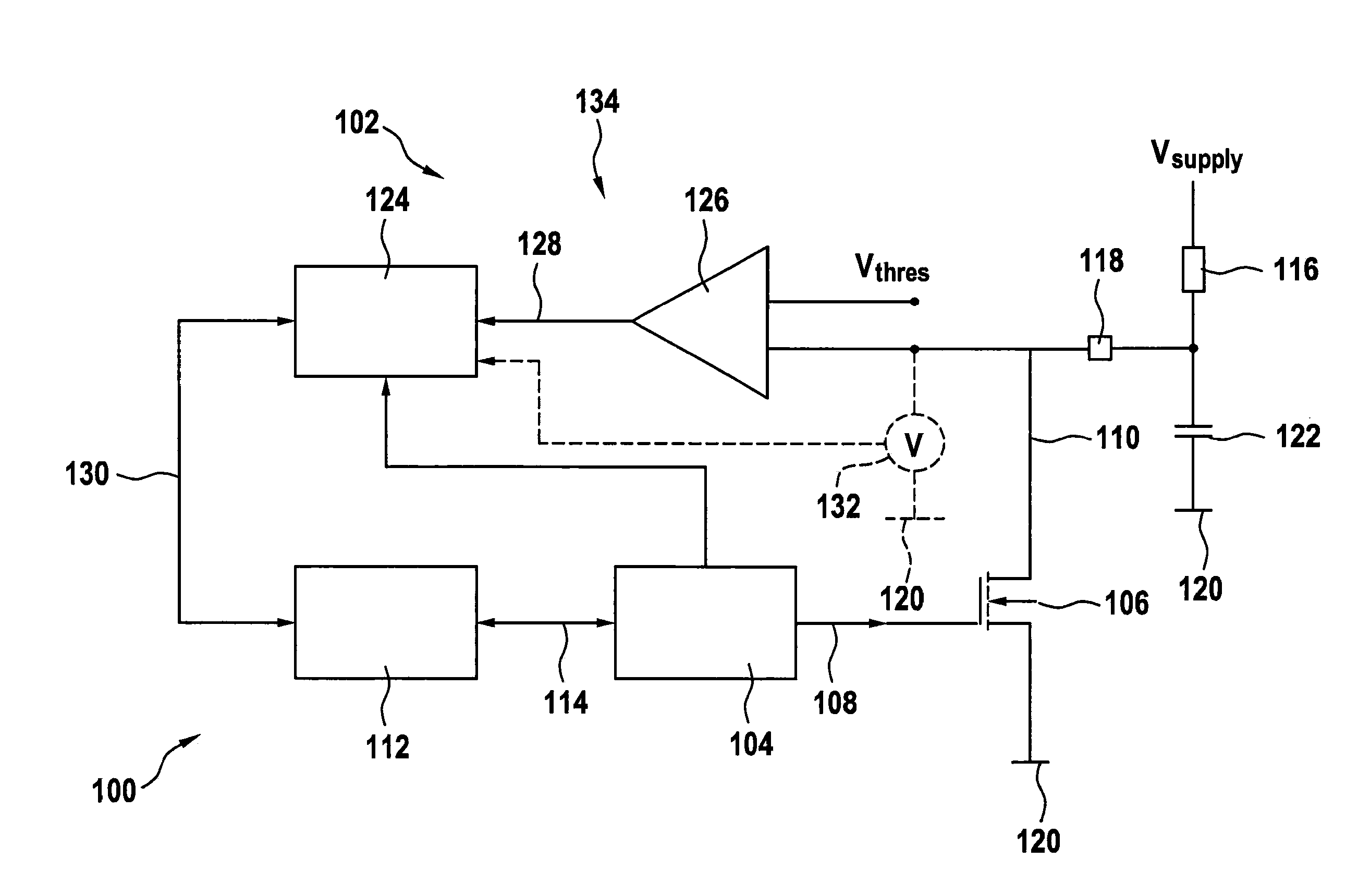 Method and device for recognizing a short circuit in a pwn driver circuit