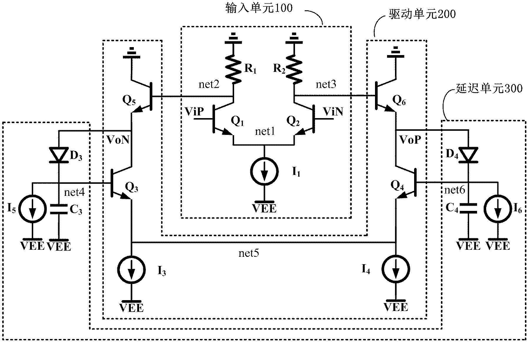 Active pull-down circuit for driving capacitive load