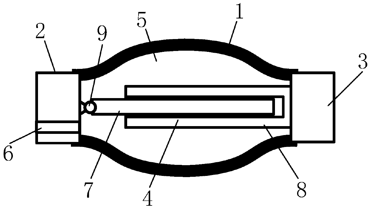 Length-variable flexible pipe and device using same