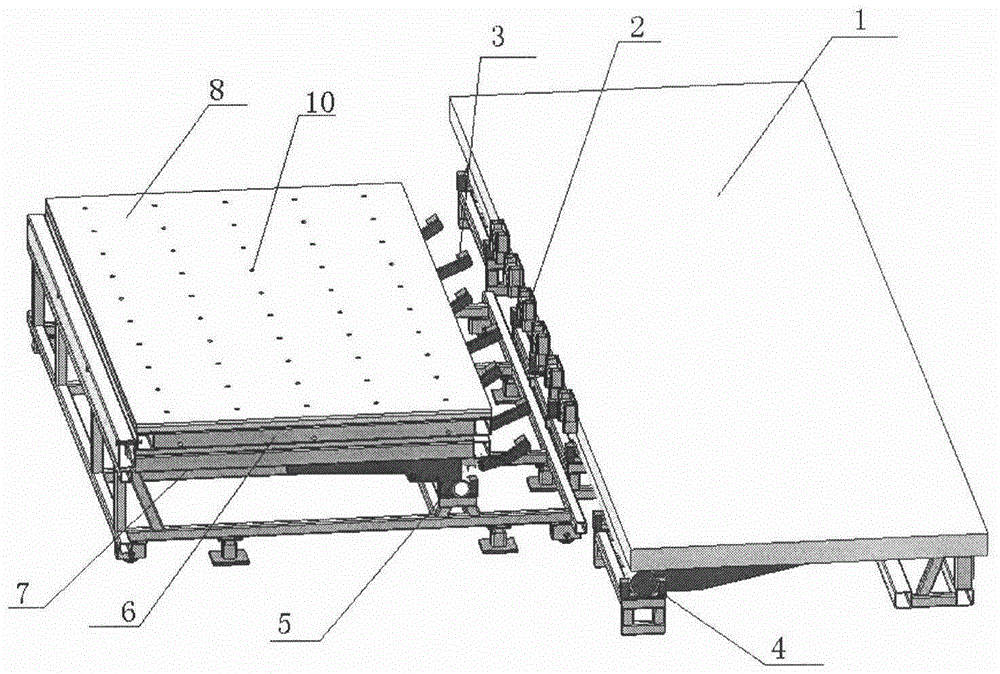 Production method of double-sided forward pouring of gypsum composite thermal insulation wallboard without cold bridge