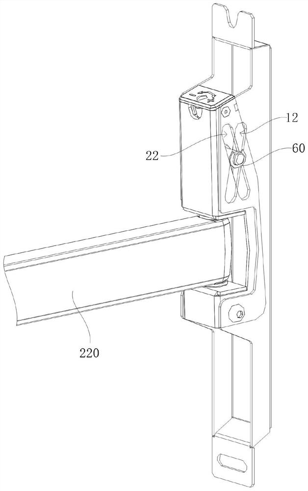 Angle adjusting device, displayer support and display device