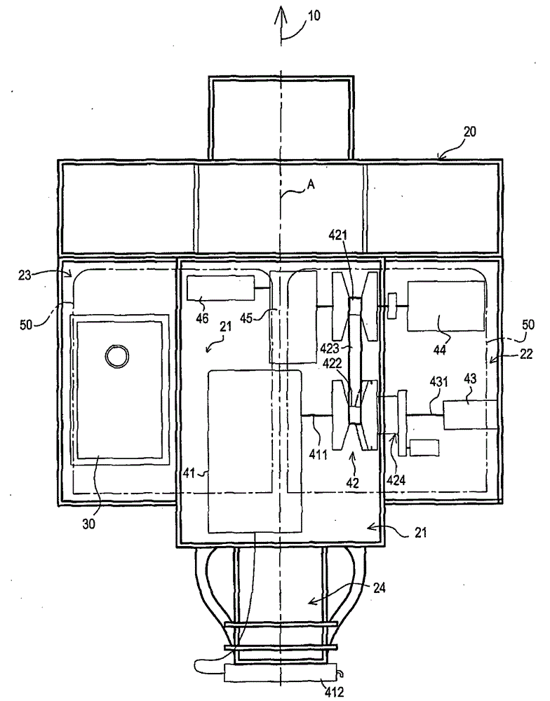 Vehicle fuel tank and power system configuration