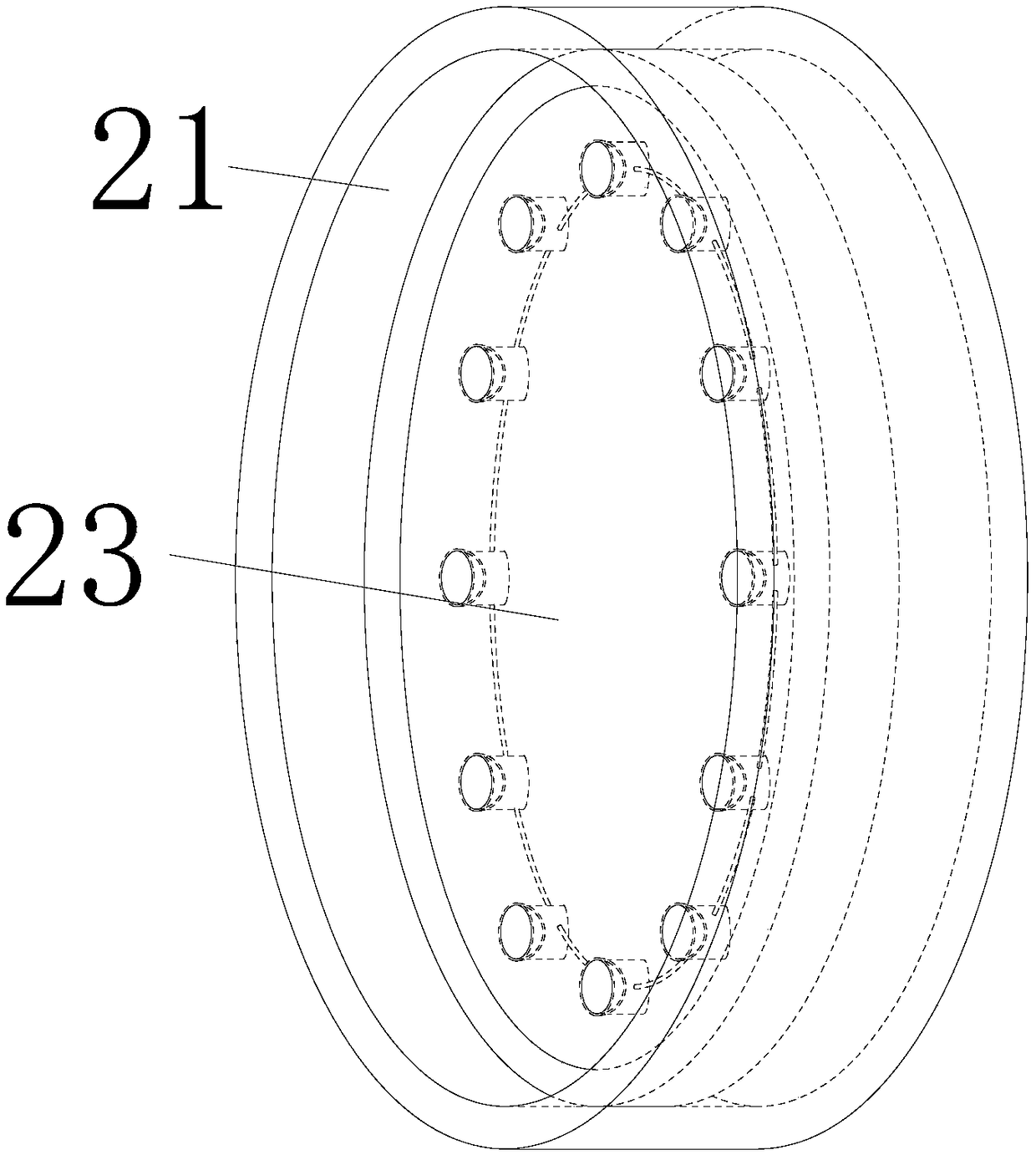 Air suction-type seed-metering device capable of preventing seed blockage at seed-sucking holes
