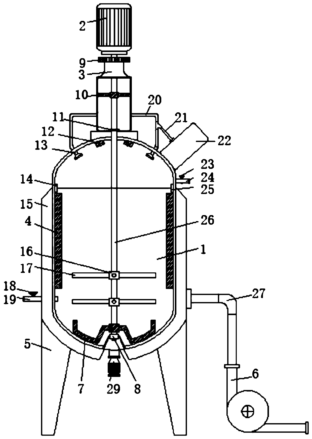 Reaction kettle for spice production process