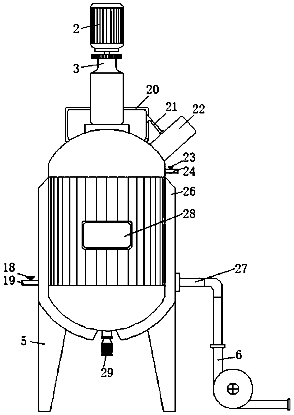 Reaction kettle for spice production process