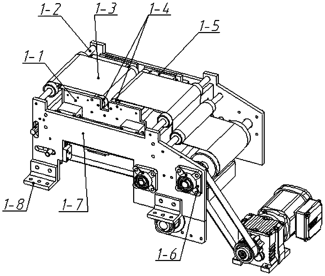 Synchronous following device