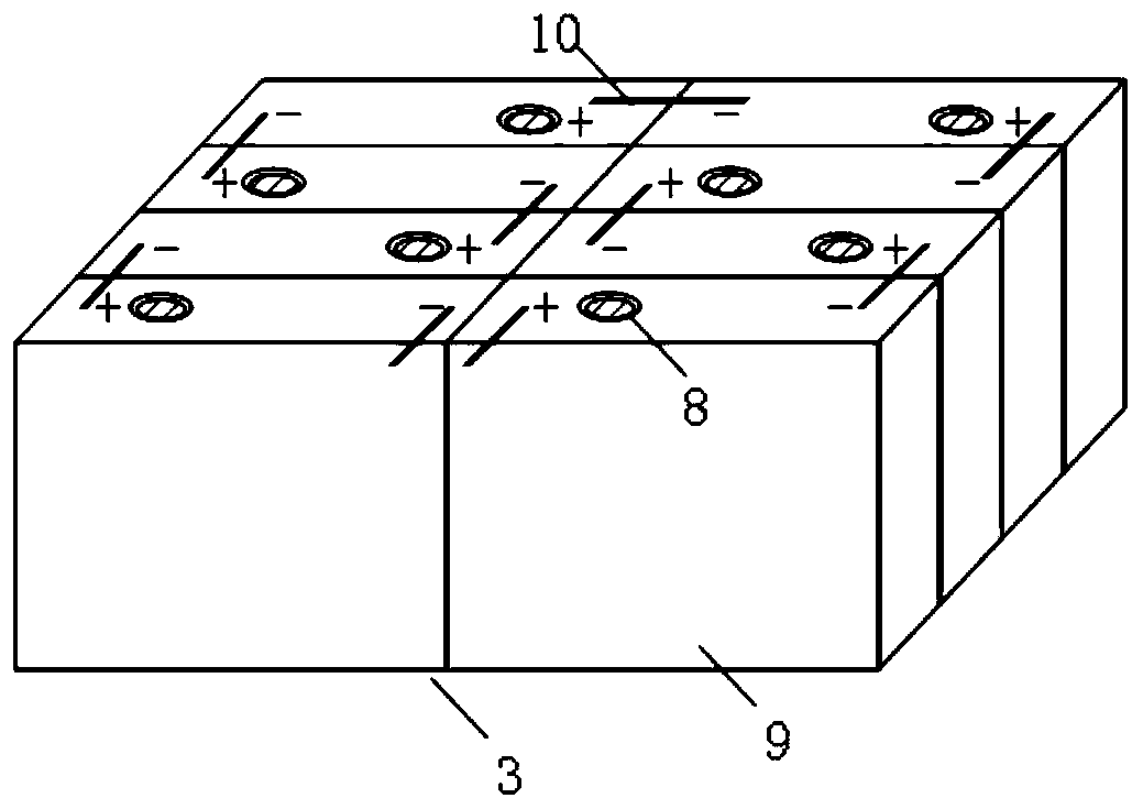 Energy storage battery bin and state judgment method of energy storage battery in bin