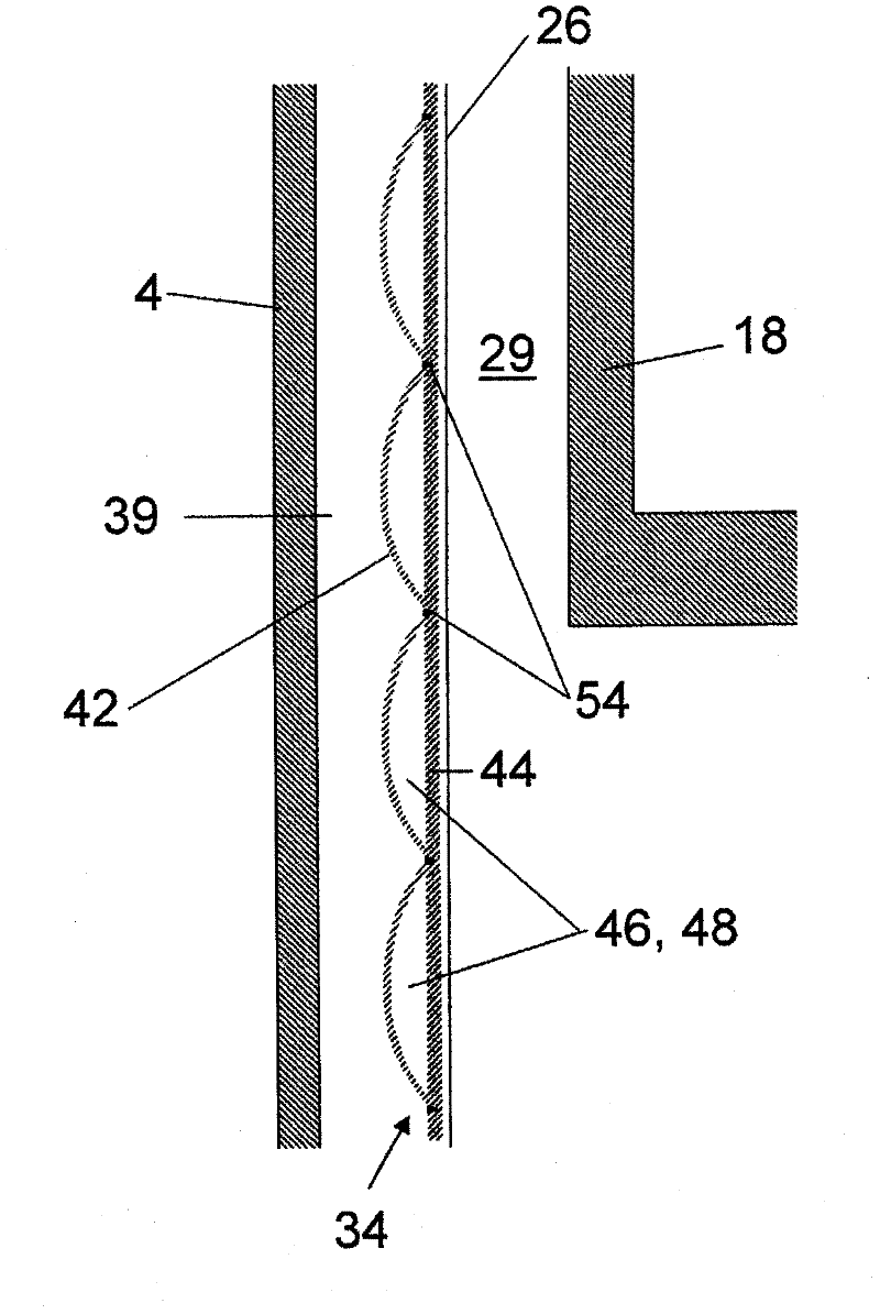 Fluidized-bed reactor and insert for said fluidized-bed reactor