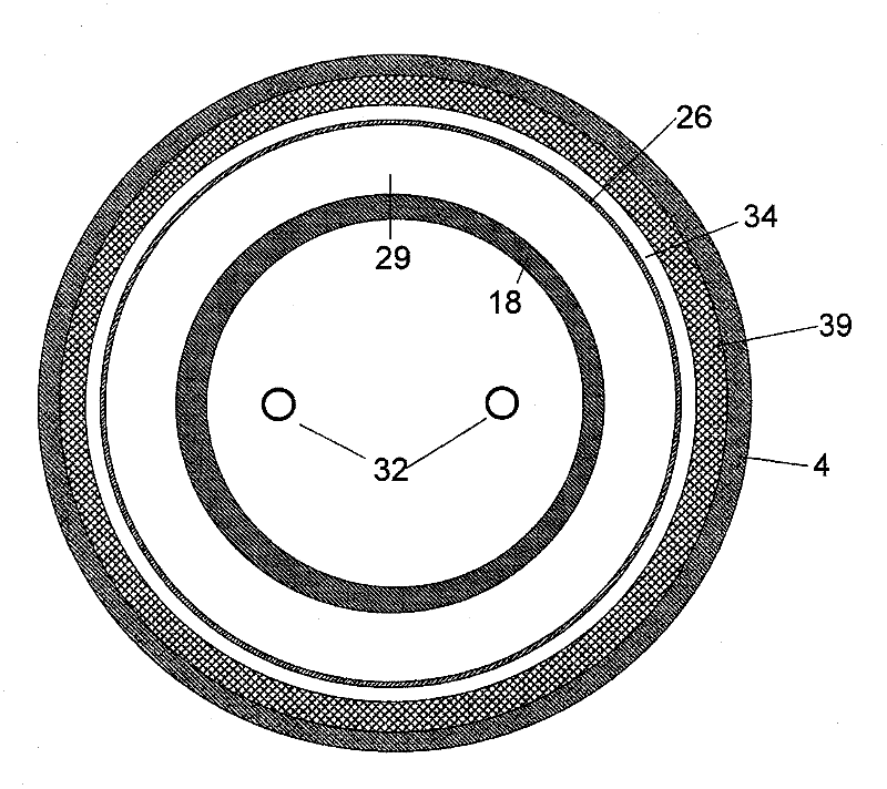 Fluidized-bed reactor and insert for said fluidized-bed reactor