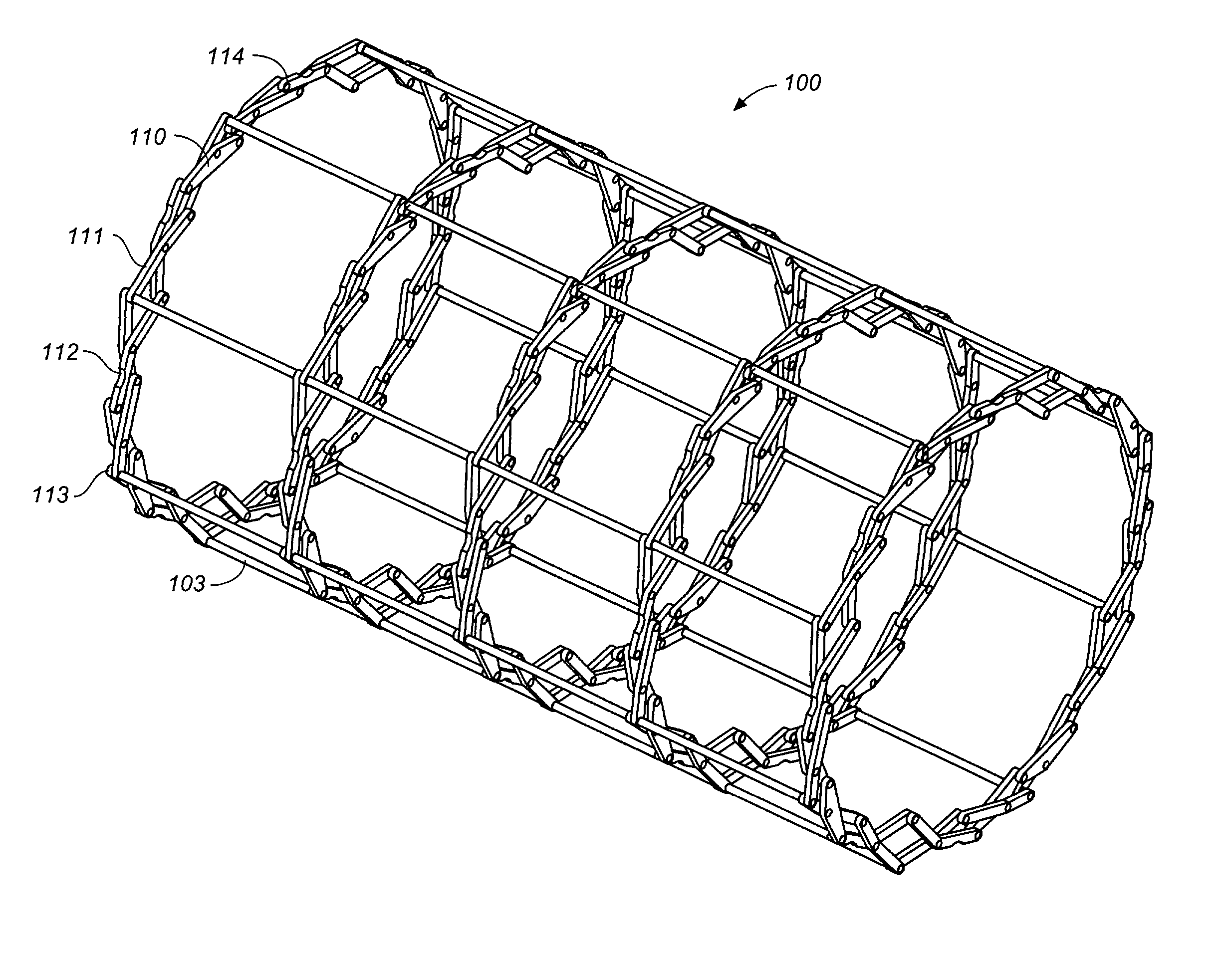 Flexible MEMS actuated controlled expansion stent
