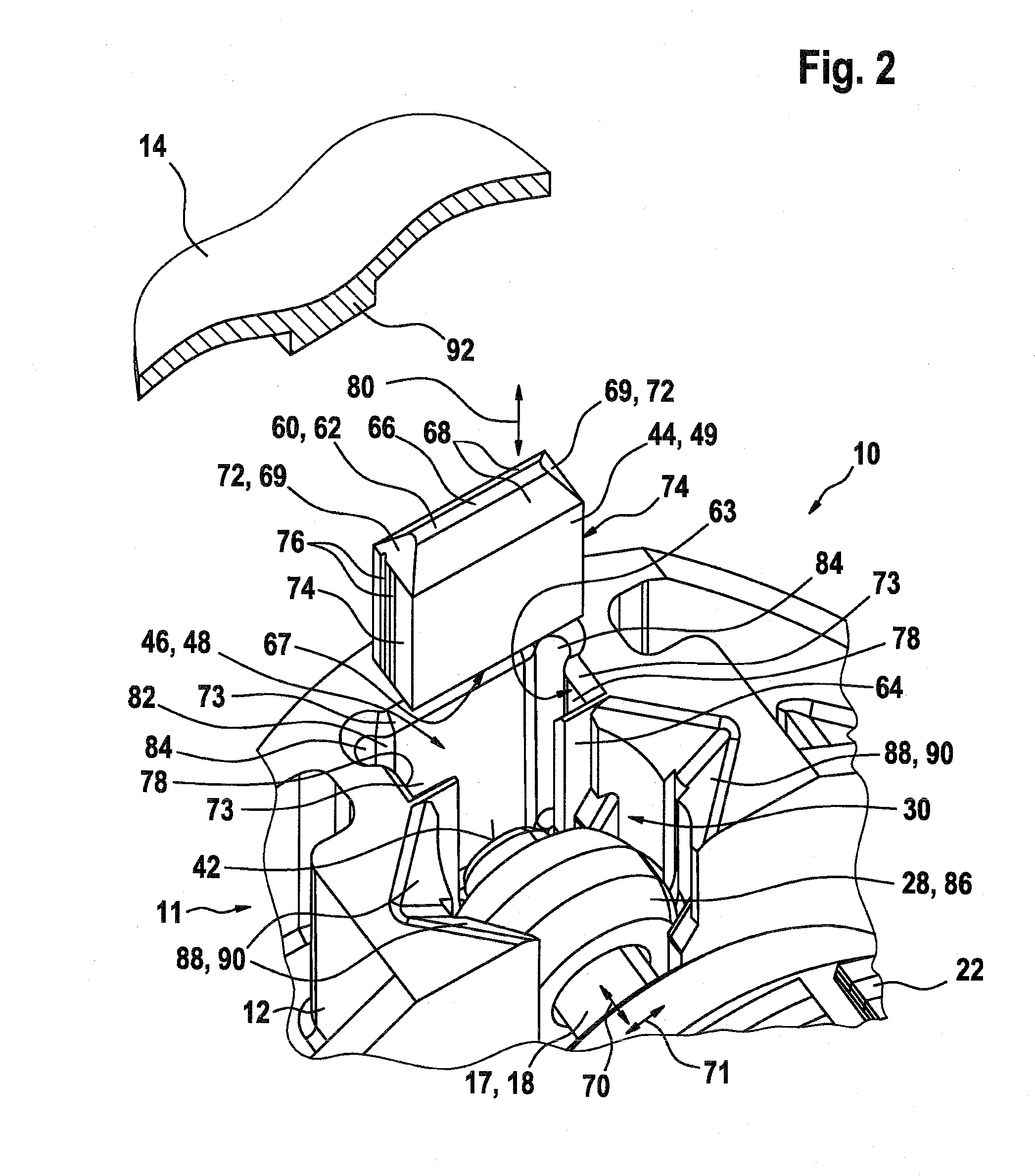 Driver unit with a thrust washer and method for manufacturing the same