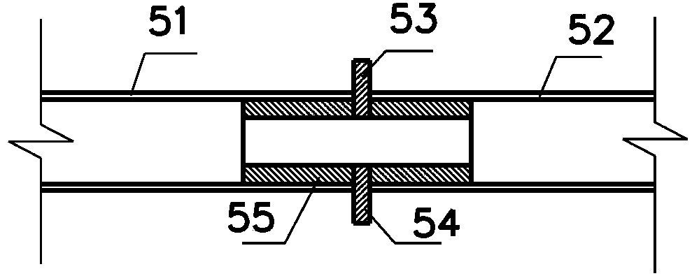 Fastening clamp for web side formwork of stiffened concrete beam