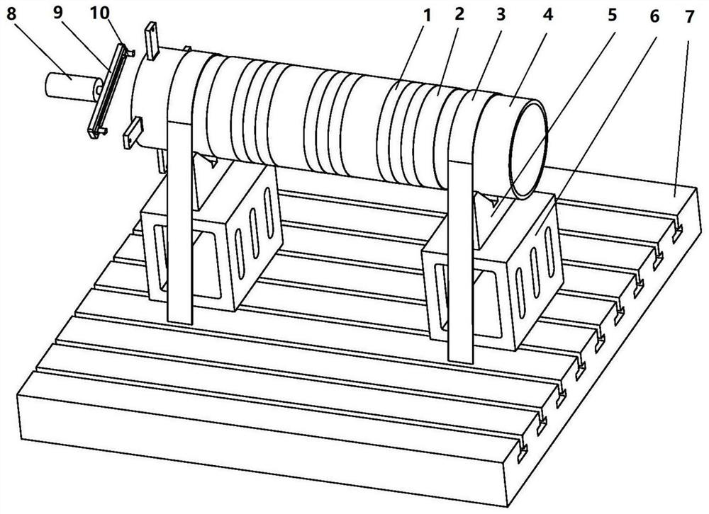 Process method for manufacturing rotor shielding sleeve by mechanical processing