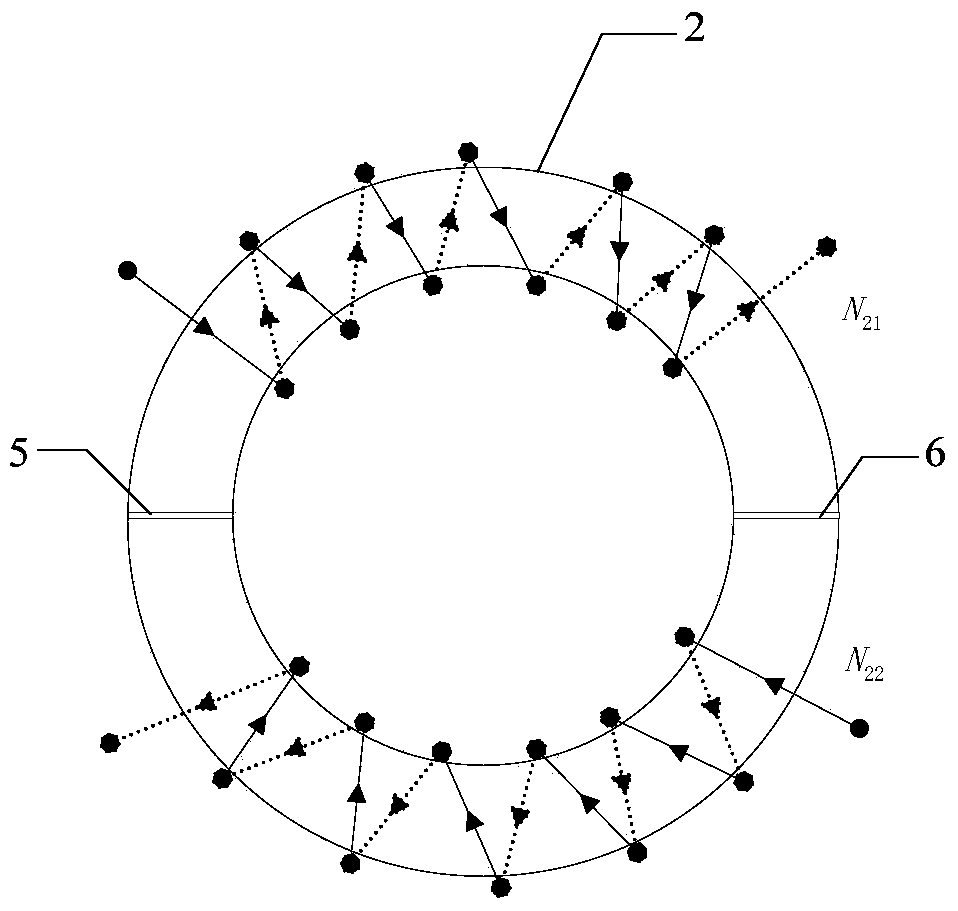 Double-air-gap core electronic current transformer