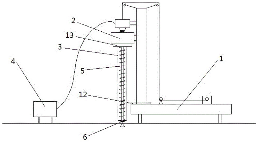Construction method of medium-hole vibrating casing wall protection type long spiral cast-in-situ bored pile