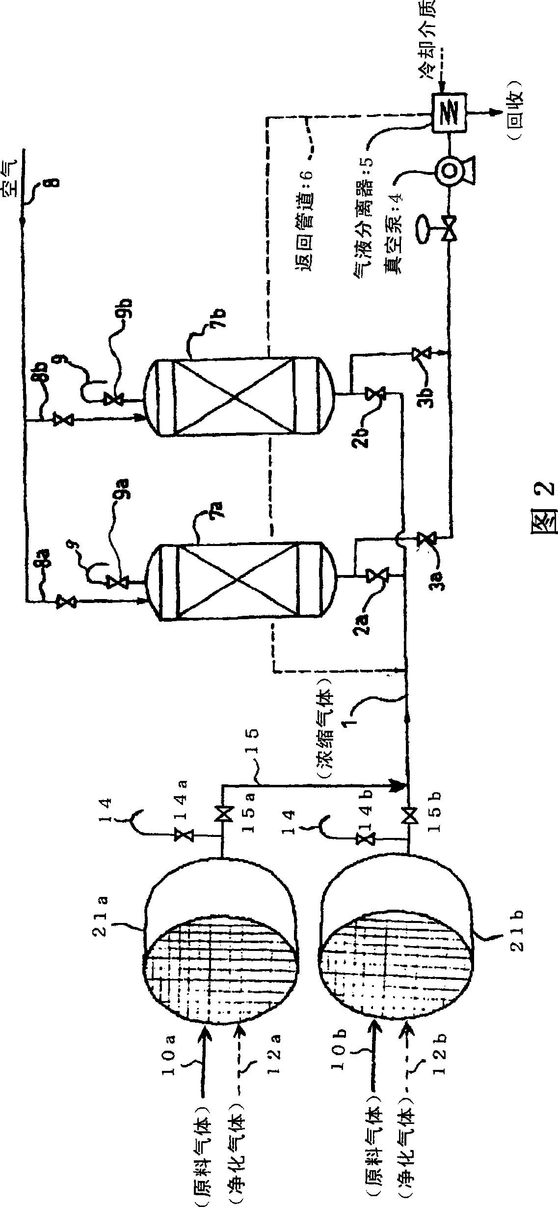 Device of purifying large quantity of exhaust gas containing dilute volatile hydrocarbon
