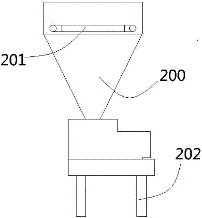 Automatic cleaning machine for products transferred by mechanical arm