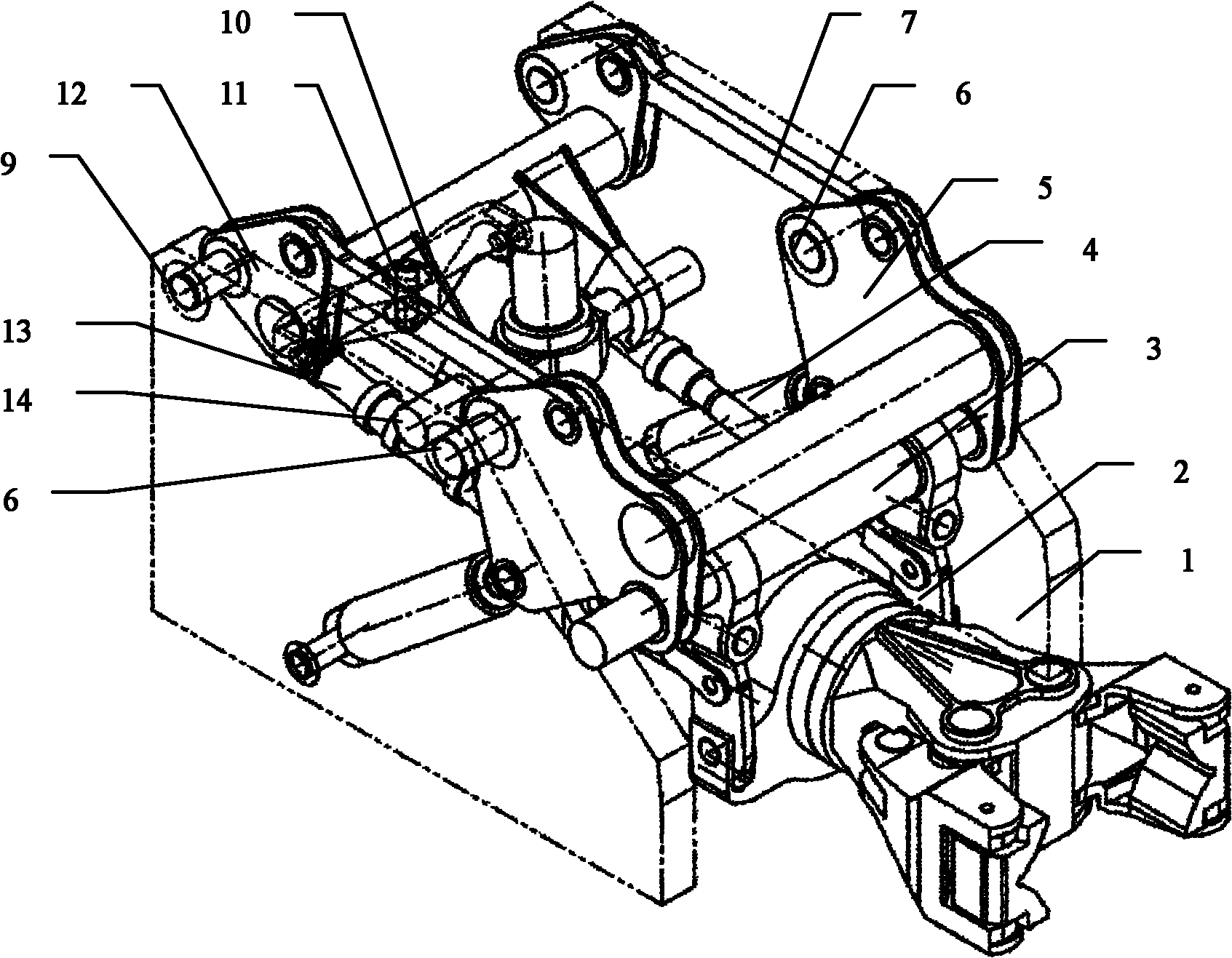 Claw beam lifting mechanism for forging manipulator
