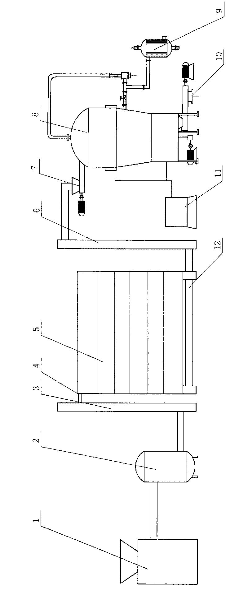 Process and system for producing ethanol through solid-state continuous fermentation and distillation of sorgo straws