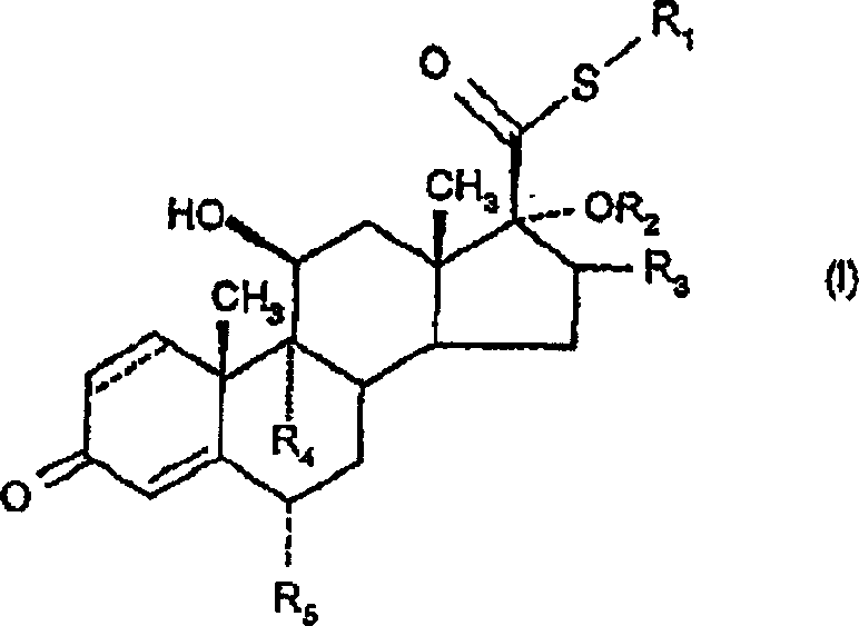 6.alpha., 9.alpha.-difluoro-17.alpha.-'(2-furanylcaboxyl)oxy!-11.beta.-hydroxy-16.alpha.-methyl-3-oxo-androst-1,4,-diene-17-carbothioic acid s-fluoromethyl ester as an anti-inflamatory agent