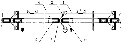Electrical connection structure, closed main busbar and gas-insulated metal-enclosed switchgear
