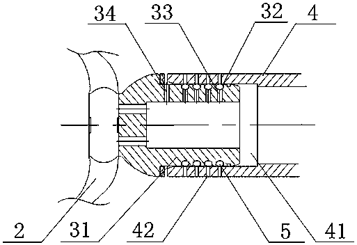 Electrical connection structure, closed main busbar and gas-insulated metal-enclosed switchgear