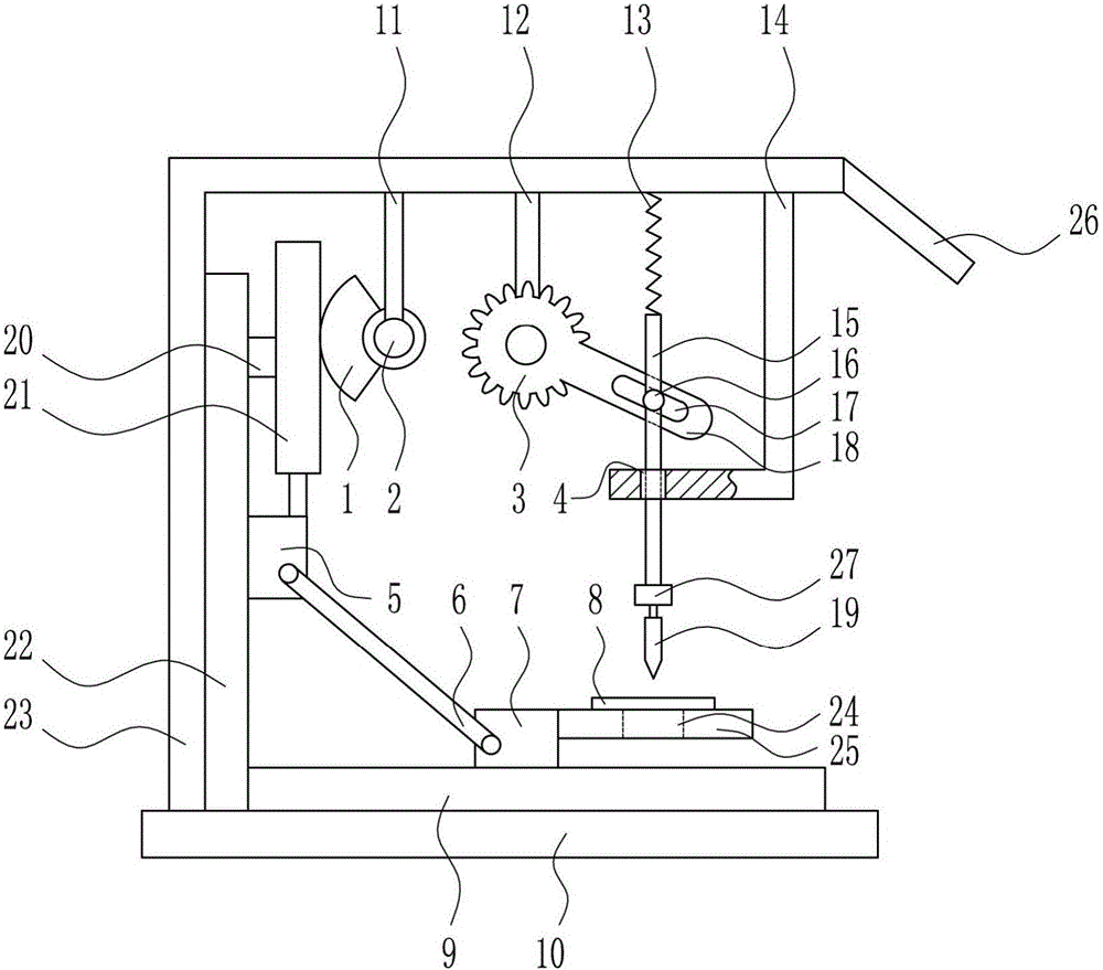 Fast hole punching device for shoe making