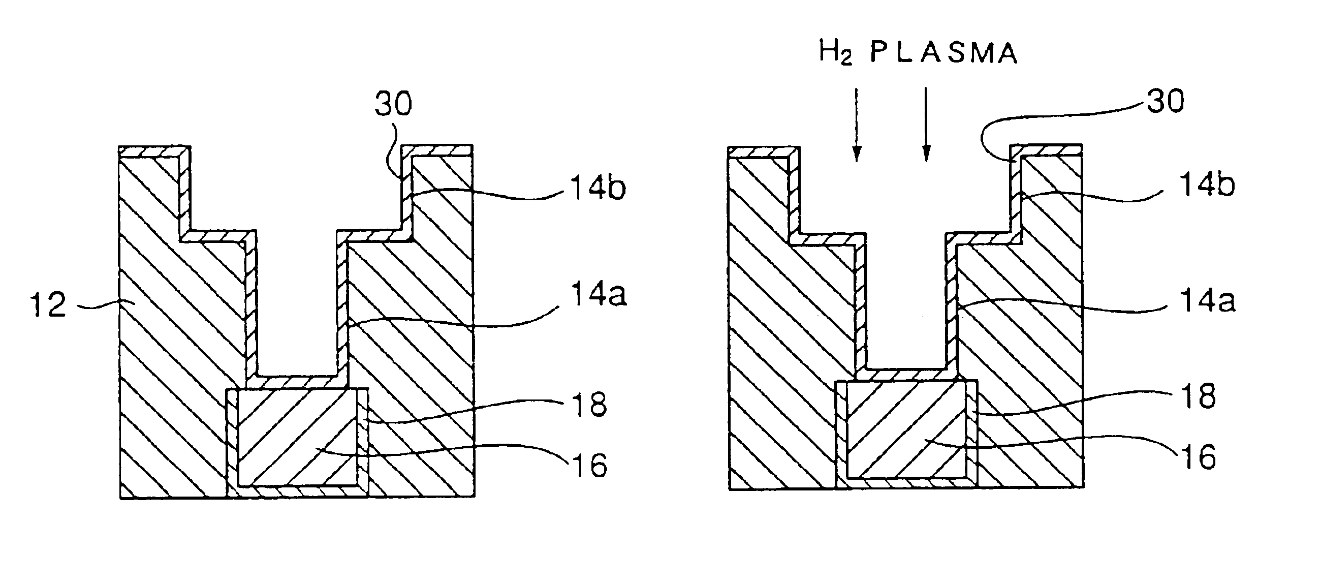 Fabrication process of a semiconductor device including a CVD process of a metal film