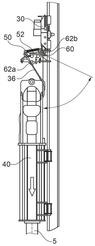 Piling device and method for driving piling material