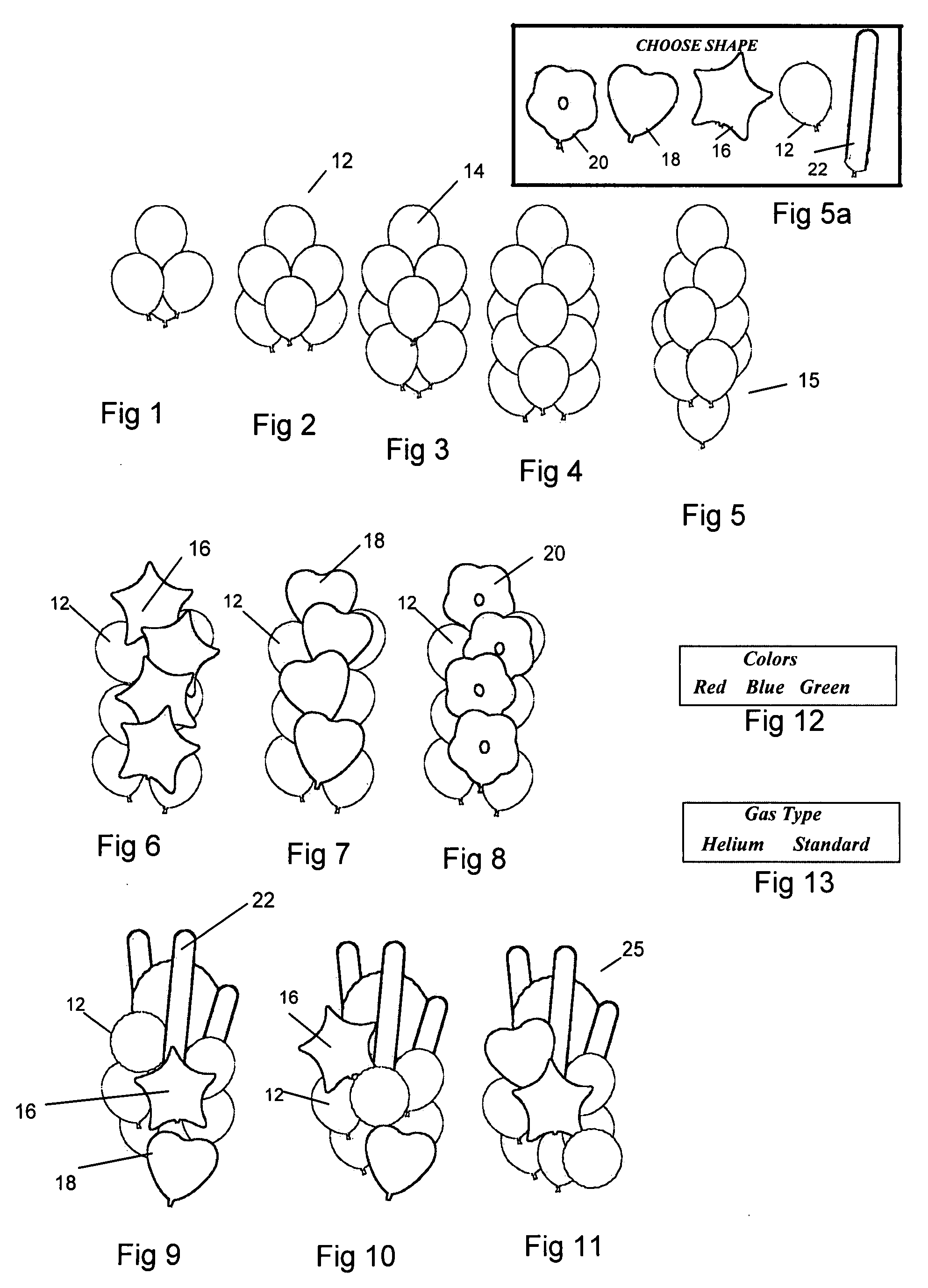 Device and method for ordering customized balloon arrangements and tracking individual sales venue inventory over a network