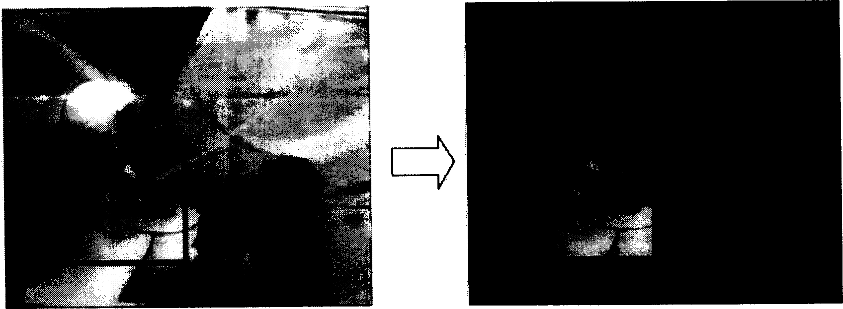 Method for detecting exciting part in sports game video frequency