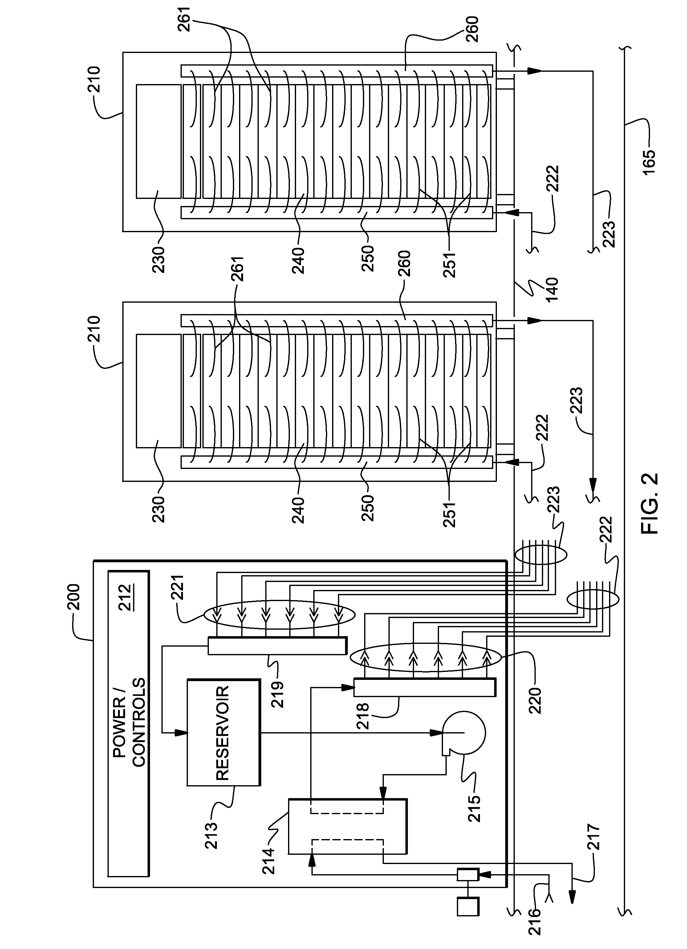 Vapor condenser with three-dimensional folded structure