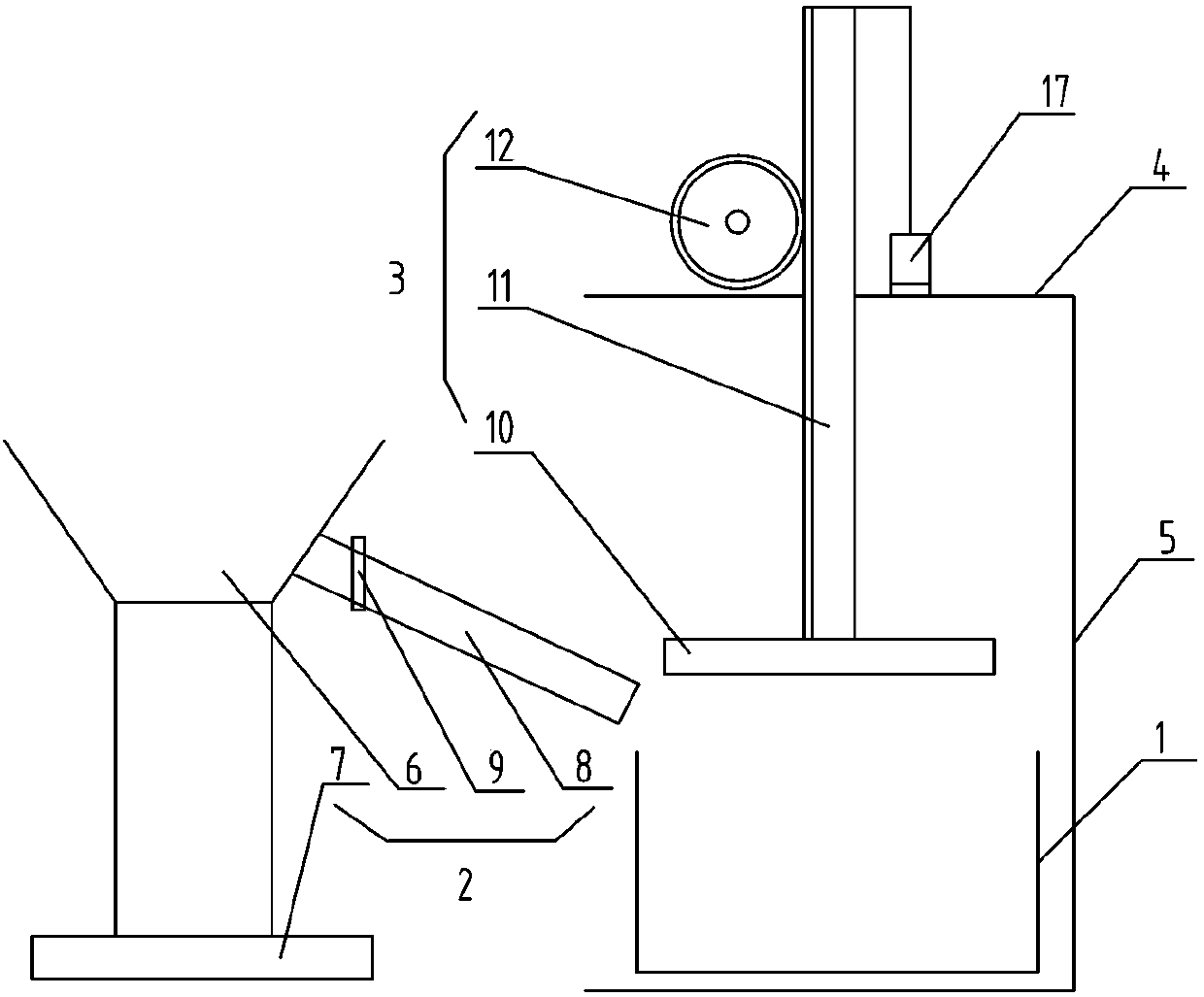 Coke oven tamping machine for tests and uniform density control method thereof