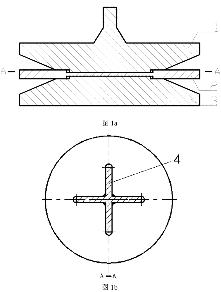 Fractal spinning mold with crossed key and method for determining crossed key